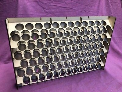 Hobby Paint rack for Vallejo and Army Painter. 75 pot capacity wall mountable