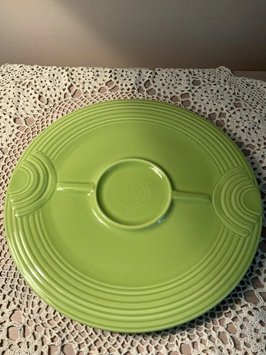 Fiestaware Retired Chartreuse Hostess Tray New