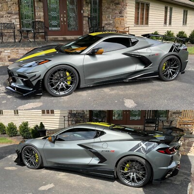 20'' 21'' ALT10 Forged Gloss Gunmetal wheels for C8 Corvette Z51 Stingray Concave