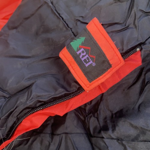 REI Black Sleeping Bag Small Adult Or Kids Mummy Style With Carrying Storage Bag