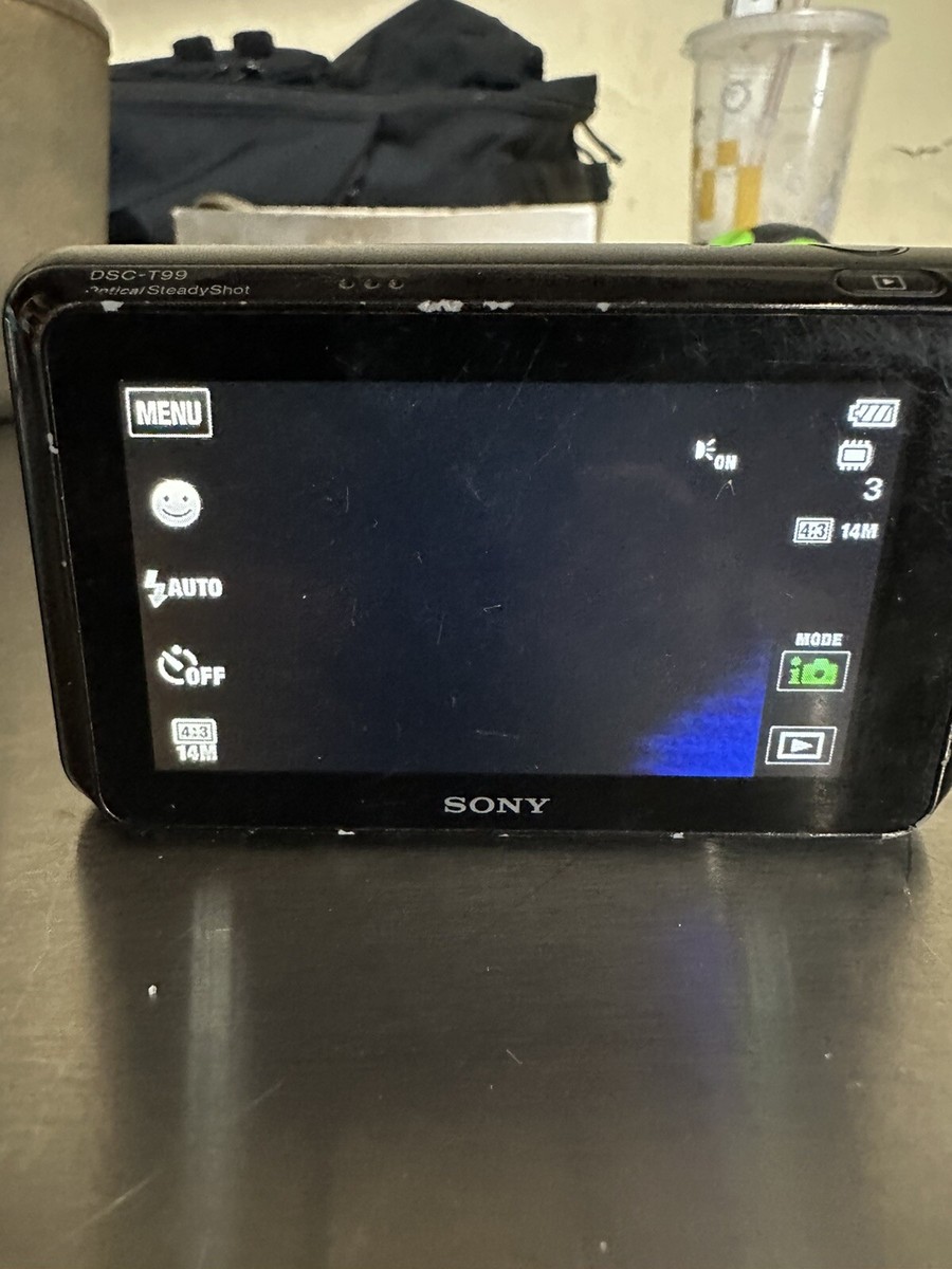 SONY Cyber-shot DSC-TX7 Digital Camera Black 4.0x zoom Used Need