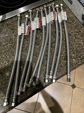 Plumbing Lot 10 pcs 1/2"FIP X 3/8"Comp X 16" SS Faucet Supply Connector Lines