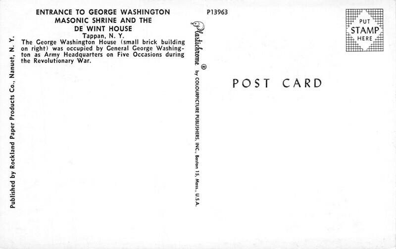 Entrance Washington Masonic Shrine De Wint House Tappan NY eBay