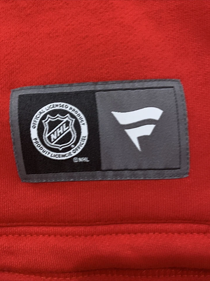 Chaqueta Top Fanatics NHL Chicago Blackhawks Cremallera Completa Talla L Mezcla de Algodón Pesado Rojo Foto 2 de 4