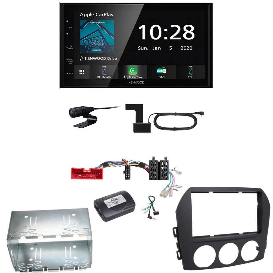 Kenwood DMX5020DABS Android Auto CarPlay Einbauset für Mazda MX-5 NC - Bild 1 von 1