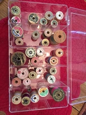 Wooden Thread Spools Various Sizes  Vintage Antique LOT WOOD 32