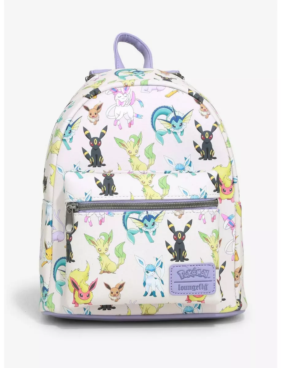 LOUNGEFLY POKEMON eevee evolutions EEVEELUTIONS water color MINI BACKPACK |  eBay