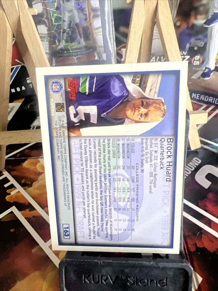 1999 Topps Season Opener - #163 Brock Huard (RC) - Image 2 of 2