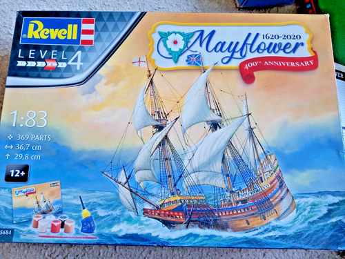 Kit Modélisme Revell Mayflower 400th Anniversary - 369 Pièces, Coffret Cadeau, Neuf
