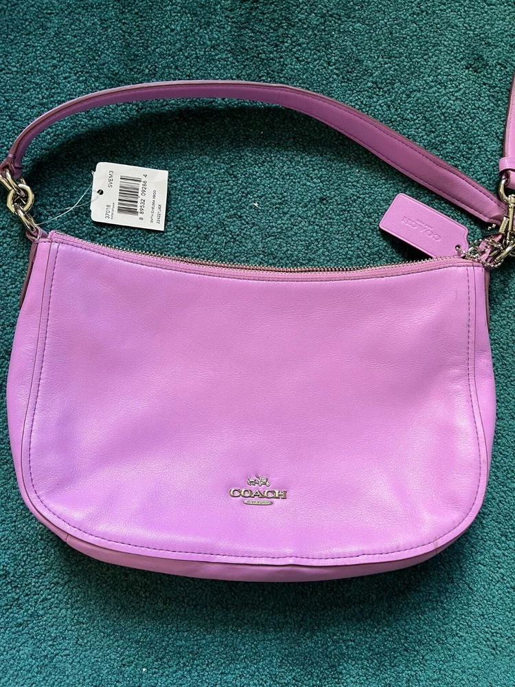 Coach Wildflower Calf Leather Chelsea Shoulder Crossbody Purse 37018