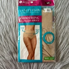 Vanity Fair Radiant Collection Smoothing Seamless Brief Womens Size Small/5 Tan