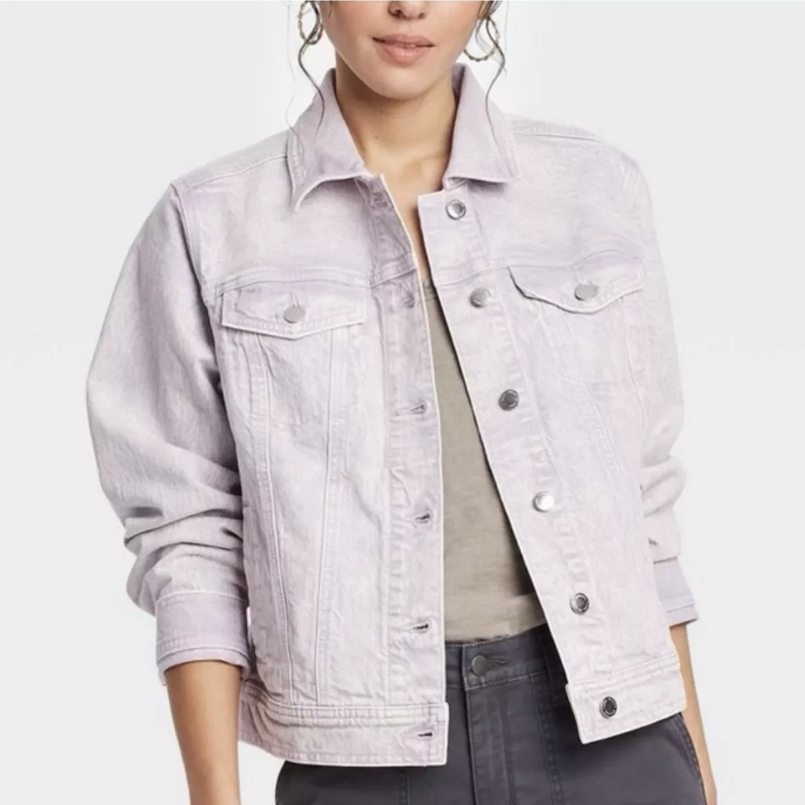 Denim Jacket - Light purple - Ladies