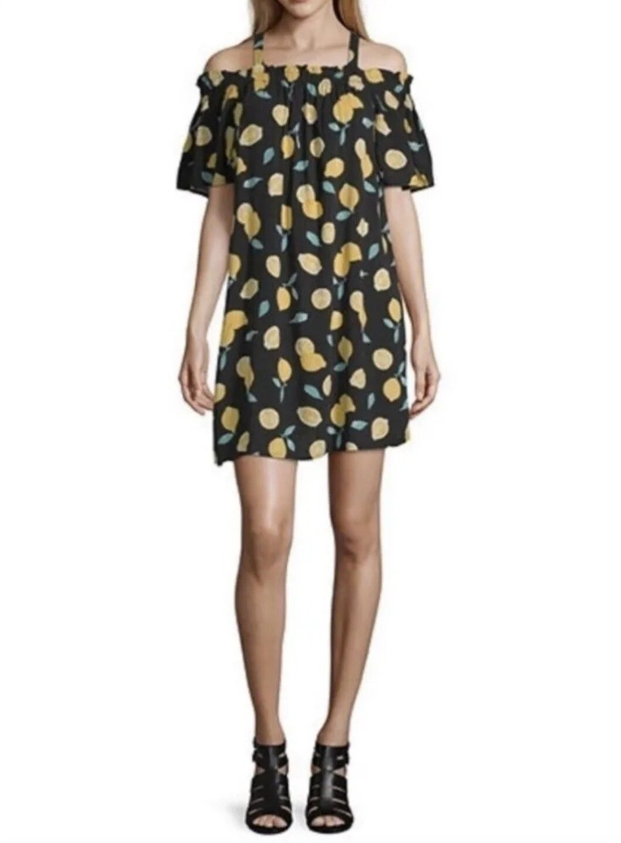 Peyton and Parker Off The Shoulder Lemon Dress Mommy Me