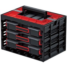 Tool Box Case with 3 Organisers Carry Handle Wall Mountable Garage Workshop UK