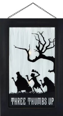 Haunted Mansion three thumbs Up light up Sign