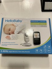 Hello Baby White Monitor  Camera Model Infant HB24RX TESTED  WORKS