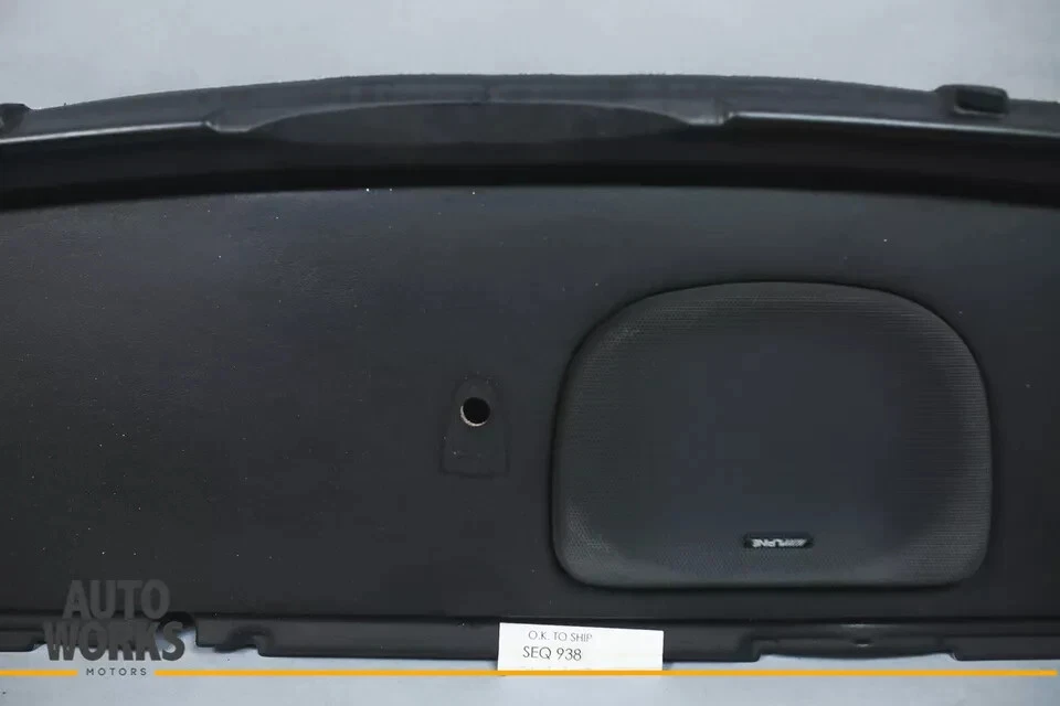 98-03 Jaguar XJ8 XJR VDP X308 plataforma de estante de paquete trasero con cubierta de altavoz PIERNA OEM Foto 3 de 4