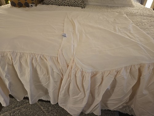 Simply Shabby Chic Queen Size Pink Dust Ruffle Bed Skirt 60x80 | eBay