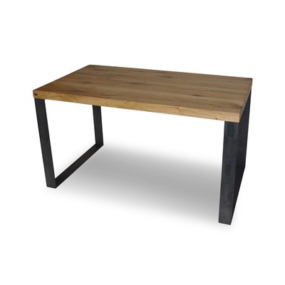 Balken Schreibtisch Eiche Massiv Arbeitstisch Wildeiche Tisch Ebay