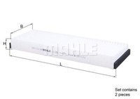 Knecht Mahle Innenraumfilter Pollenfilter LA 239/S