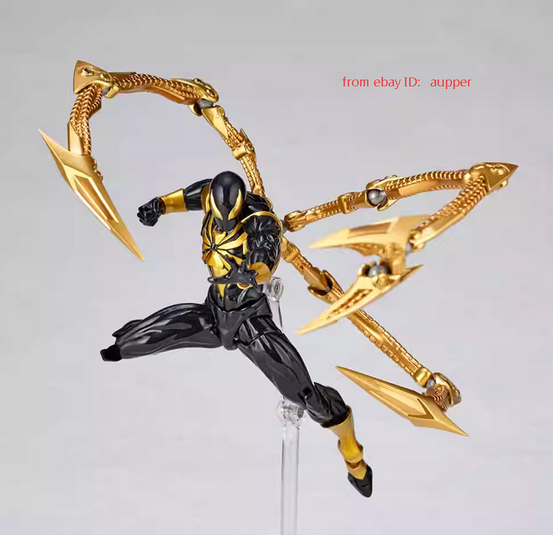 Kaiyodo Revoltech Amazing Yamaguchi Black Iron Spider-Man Comics
