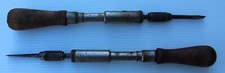 2 Yankee No. 30 Spiral Ratchet Screwdrivers Vtg Tool Push Drill W/ Bit USA Used