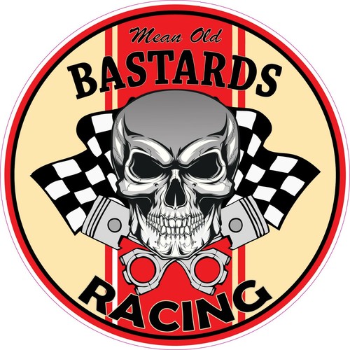 Mean Old Bastard Racing Decal 5 X 5 Ebay