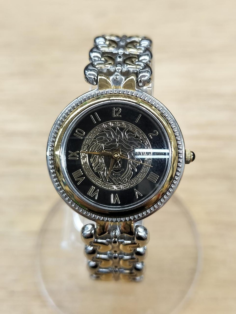 稼働品 Versace 時計 7008002 VERSACE ヴェルサーチ 7008002 メデューサ コインウォッチ