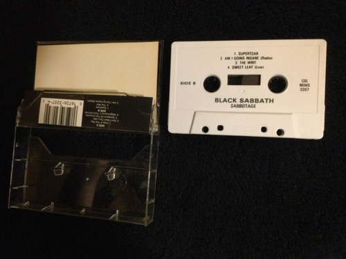 BLACK SABBATH - SABOTAGE Cassette TESTED VG Hole In The Sky, The Writ, Supertzar - Picture 6 of 9
