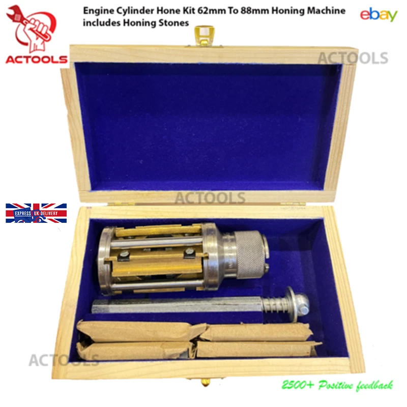 Cylinder Engine Hone Kit 62mm To 88mm Honing Machine includes Honing Stones 4