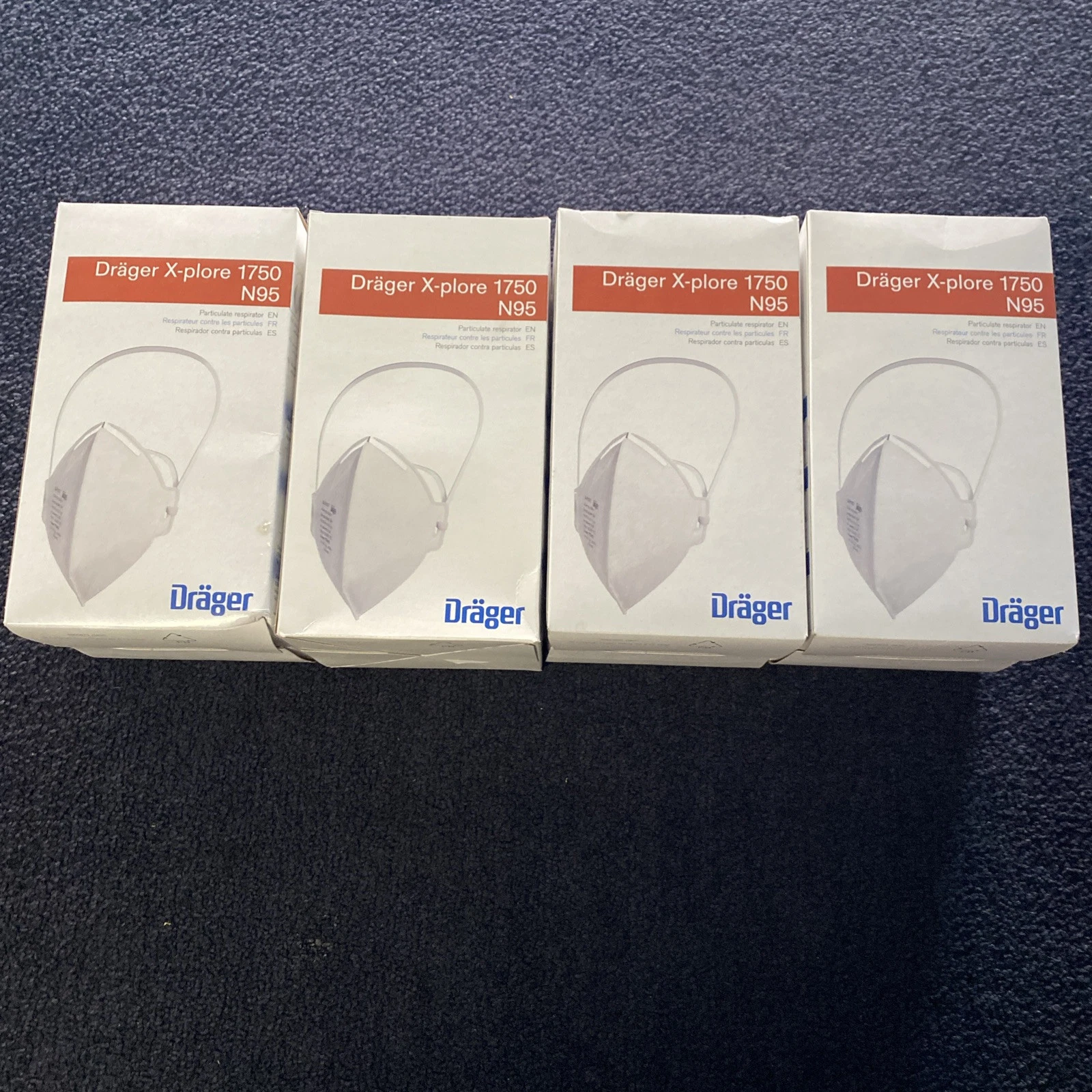 Drager X-plore 1750 N95 Particulate Respirator Mask Case Of 80