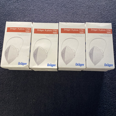Drager X-plore 1750 N95 Particulate Respirator Mask Case Of 80