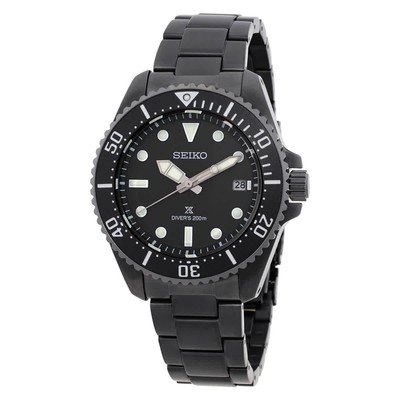 Seiko Prospex Solar Black Dial Men's Watch SNE599
