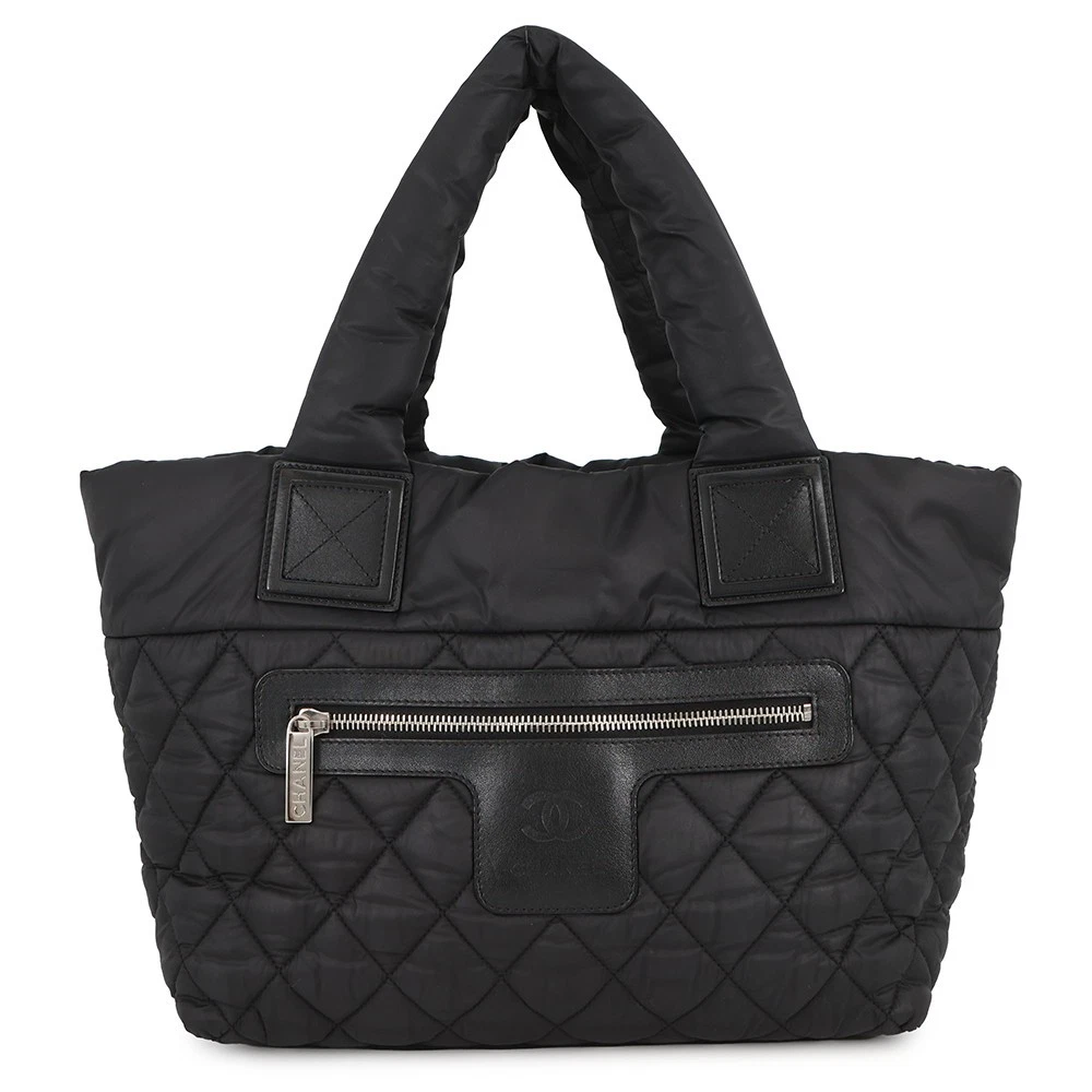 Chanel — CHANEL Coco Cocoon Handbag Size PM Nylon Black A48610