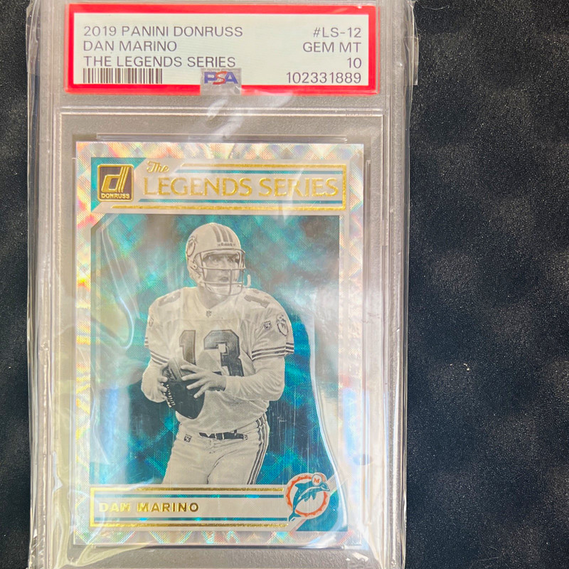 Panini Donruss 2019 The Legends Series Dan Marino #LS-12 Dolphins PSA 10