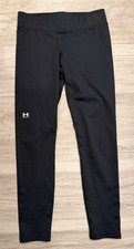 EUC Under Armour Youth Leggings Black Base Layer M Medium