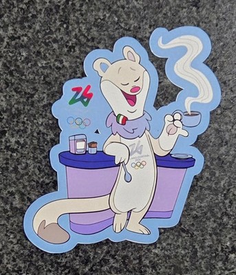 Milano Cortina 2026 Winter Olympic Mascot Tina Milo Delcal Stickers Coffee Capac