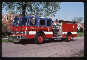 Gary, IN Engine 8 1990 Pierce Arrow Fire Apparatus Slide