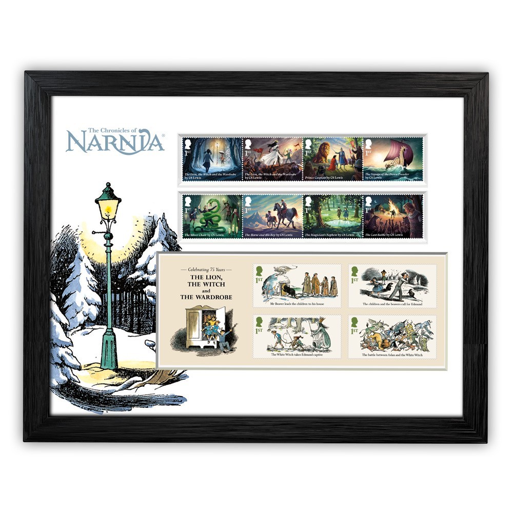 Chronicles of Narnia Stamps Framed Stamps & Miniature Sheet from Royal Mail