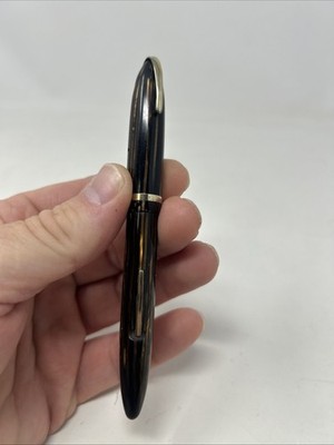 Vintage 1930s Sheaffer Balance 500 Striated Brown With Feather Touch Nib