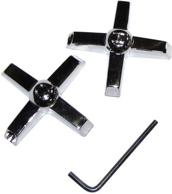 PLUMB PAK PP805-3 Chrome Plated Cross Positive Grip Universal Faucet Handle