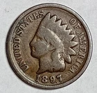 Indian Head Penny Lot of "1" VERY NICE 1897 GOOD OR BETTER°$ FREE SHIPPING $#V21
