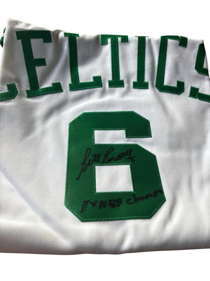 Bill Russell 11x Champ  Mitchell & Ness Boston Celtics Jersey COA R. Altman - Image 2 of 4