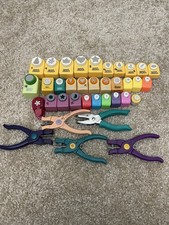 HUGE Lot of 36 Paper Punches Crafts Shapes Scrapbooking Marvy McGill Provo Bunch