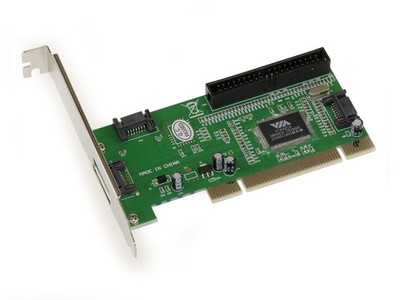 PCI Controller VIA 2x SATA + 2x IDE - RAID 0, 1, 0+1 - CHIPSET VIA VT6421A