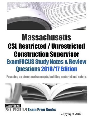 Examreview Massachusetts CSL Restricted / Unrestricted Constructio (Taschenbuch)