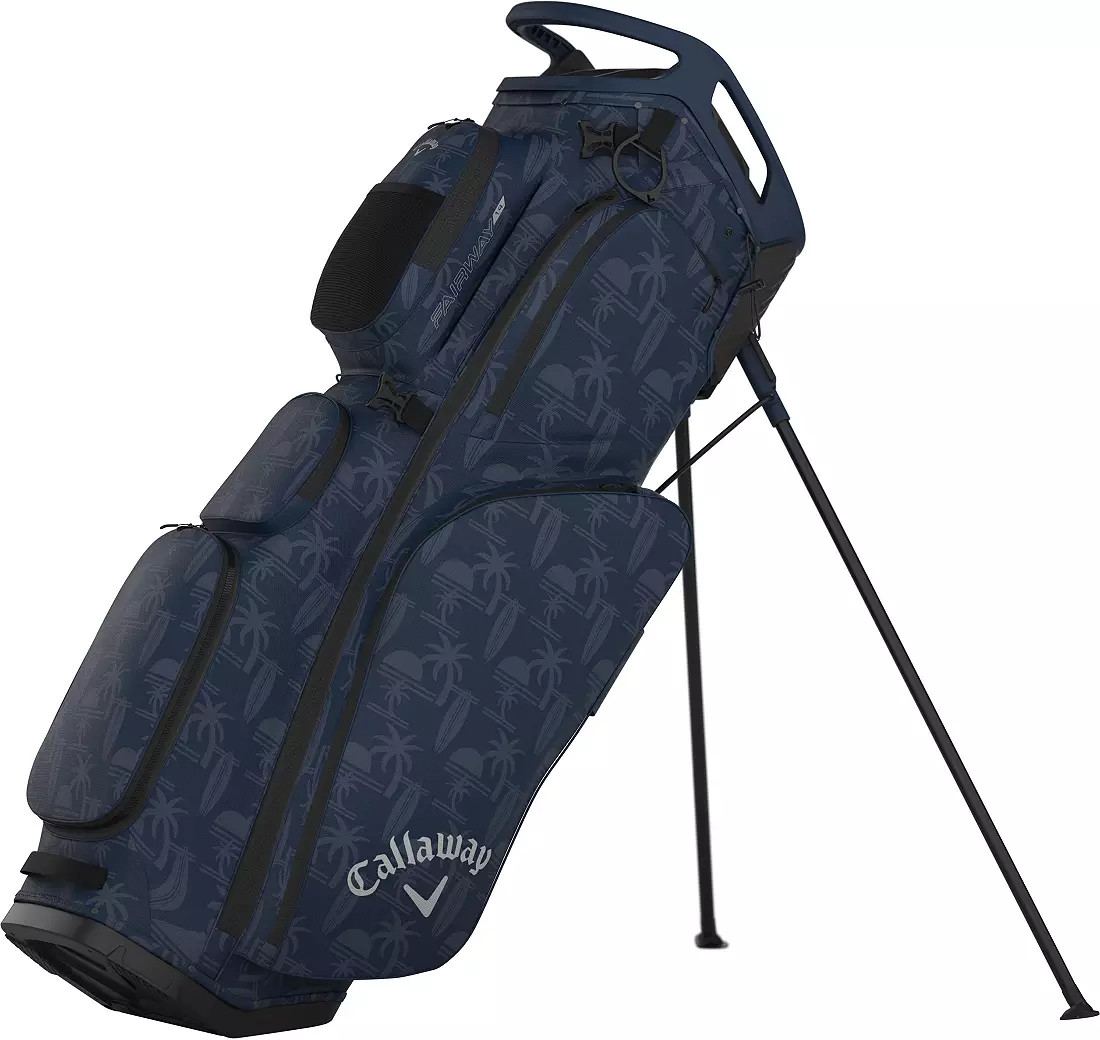 Callaway 2026 Fairway 14 Stand Bag Navy/Sunset Palms Color total 10 pockets