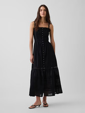 NEW - GAP, Eyelet Tiered Maxi Dress, SALE OFF