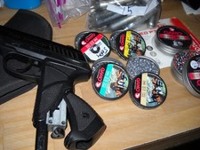 1135L Gamo PT-85 Blowback CO2 air soft  .177 Pellet Black  ser#11J31866 + parts