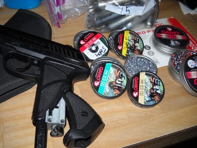 1135L Gamo PT-85 Blowback CO2 air soft  .177 Pellet Black  ser#11J31866 + parts